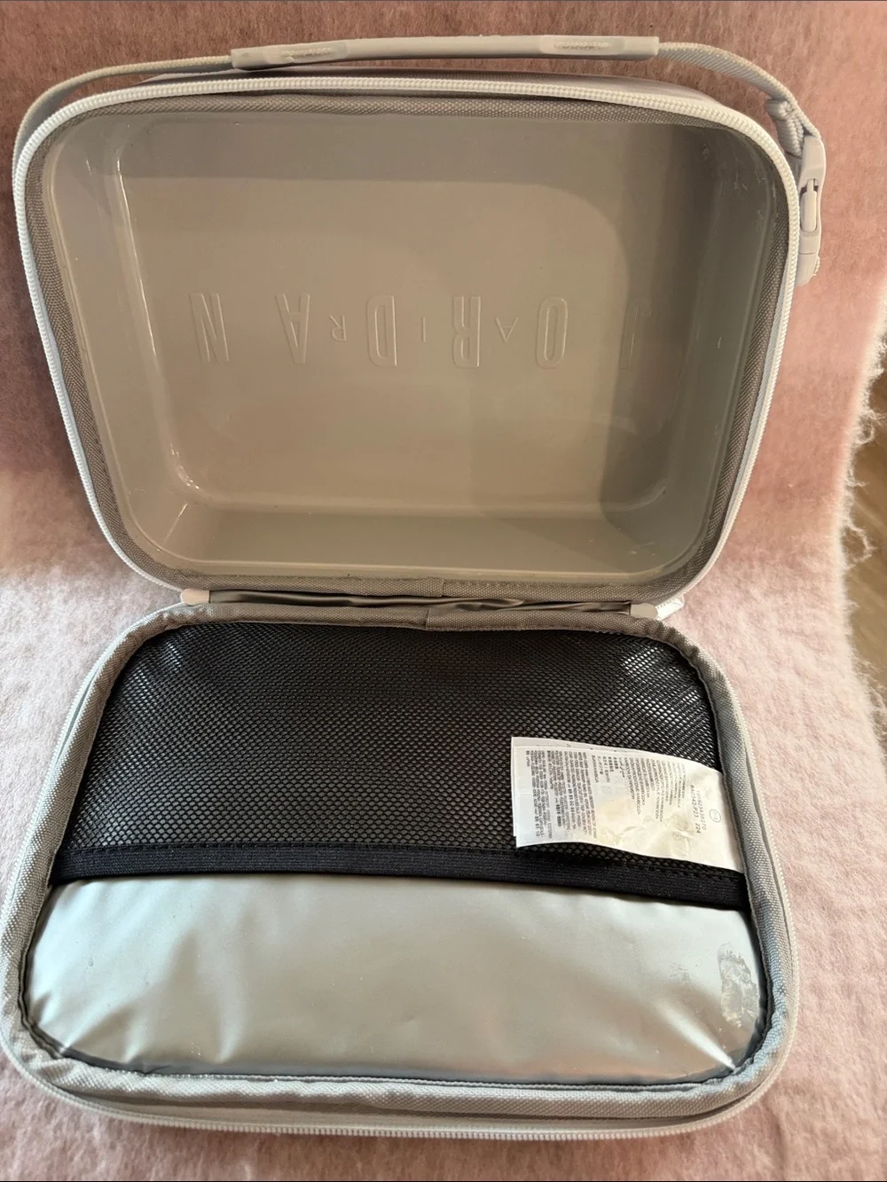 Jordan Gray Camo Toiletry Bag with Black Jumpman
